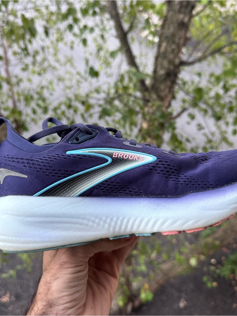 Brooks Glycerin 22 Womens 6.5 Blue Ribbon Peacoat Dianthus Running Shoes